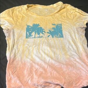 Old Navy Yellow Ombre T-Shirt